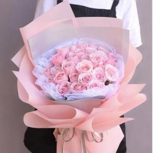 粉色佳人-33朵粉玫瑰
