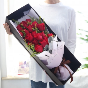 情意绵绵-19枝红玫瑰礼盒