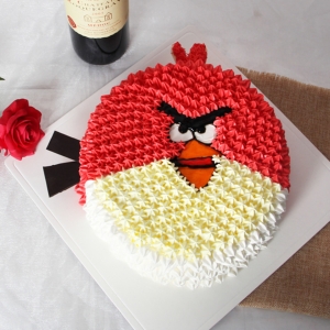 愤怒的小鸟-生日蛋糕预定同城蛋糕店配送